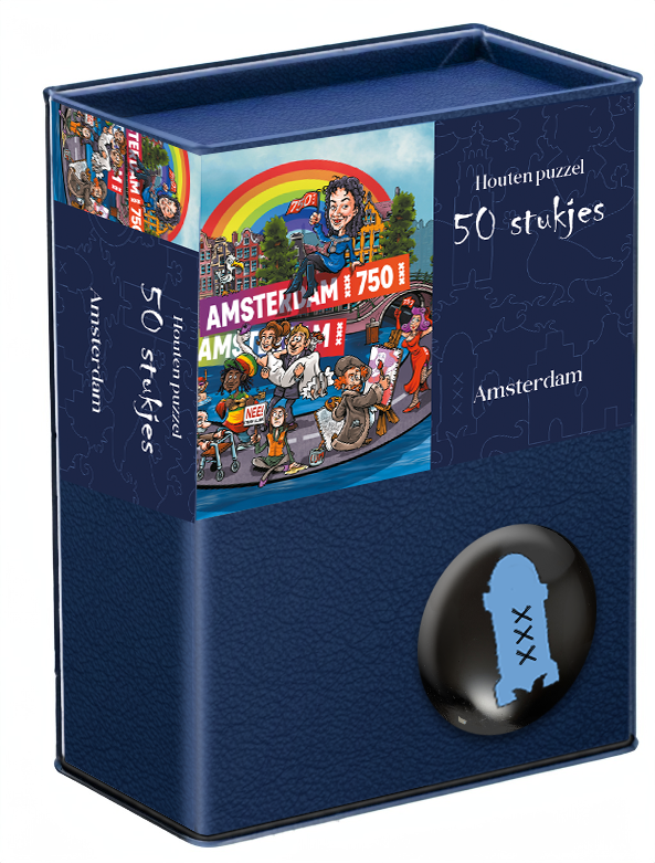 Houten Puzzel Amsterdam 750 jaar | 50 stukjes