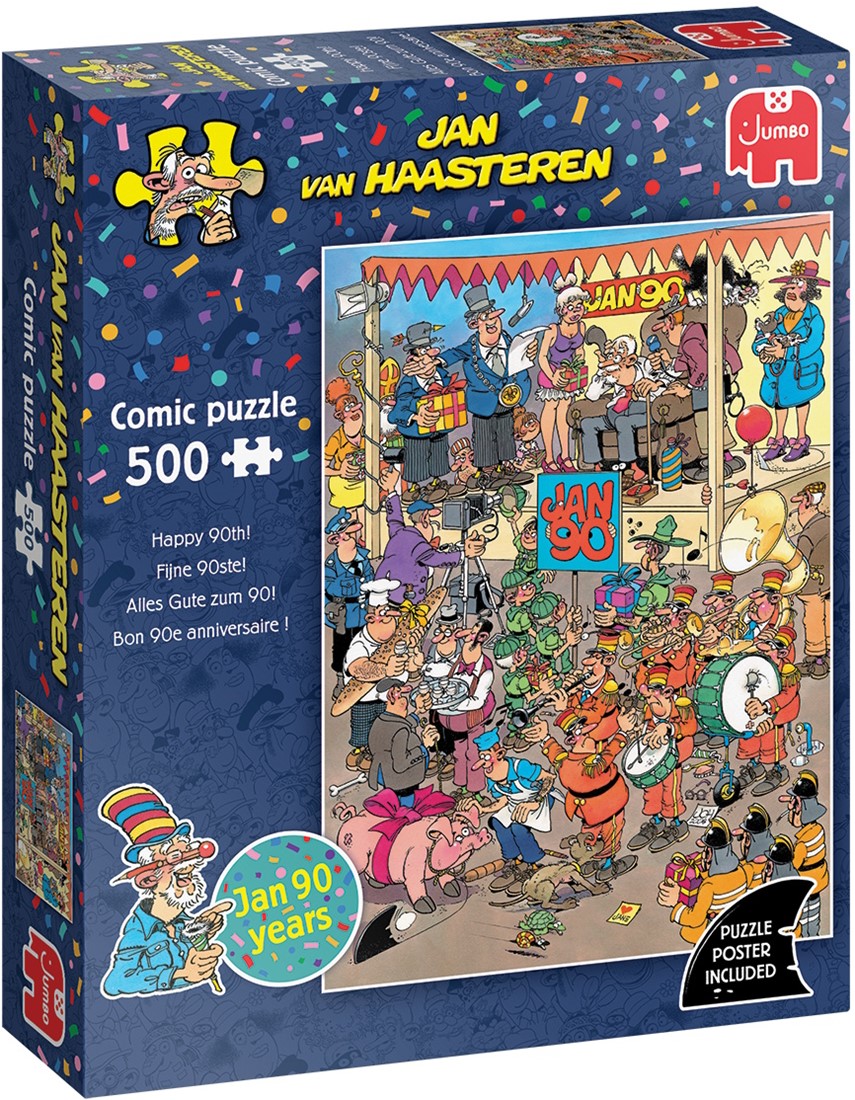 Happy 90th | Jan van Haasteren | 500 stukjes