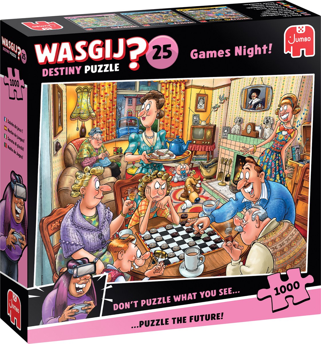 Wasgij Destiny 25 | Spelletjesavond! | Puzzel – 1.000 stukjes