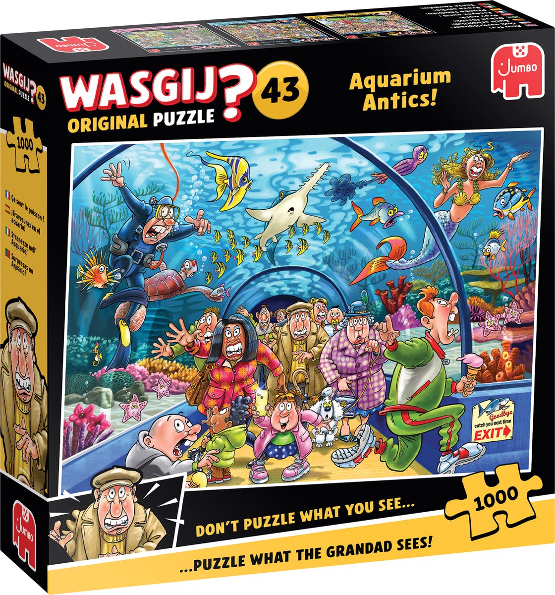 Wasgij Original 43 | Aquarium Capriolen! | Puzzel – 1.000 stukjes