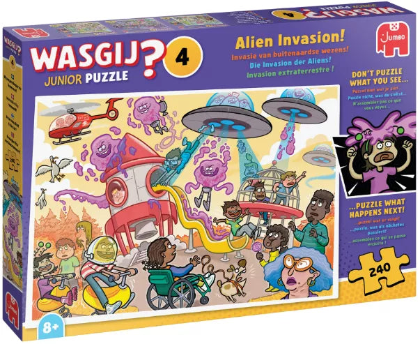 6 Juni 2025 | Wasgij Junior 4 | Invasie van buitenaardse wezens!  | 240 stukjes