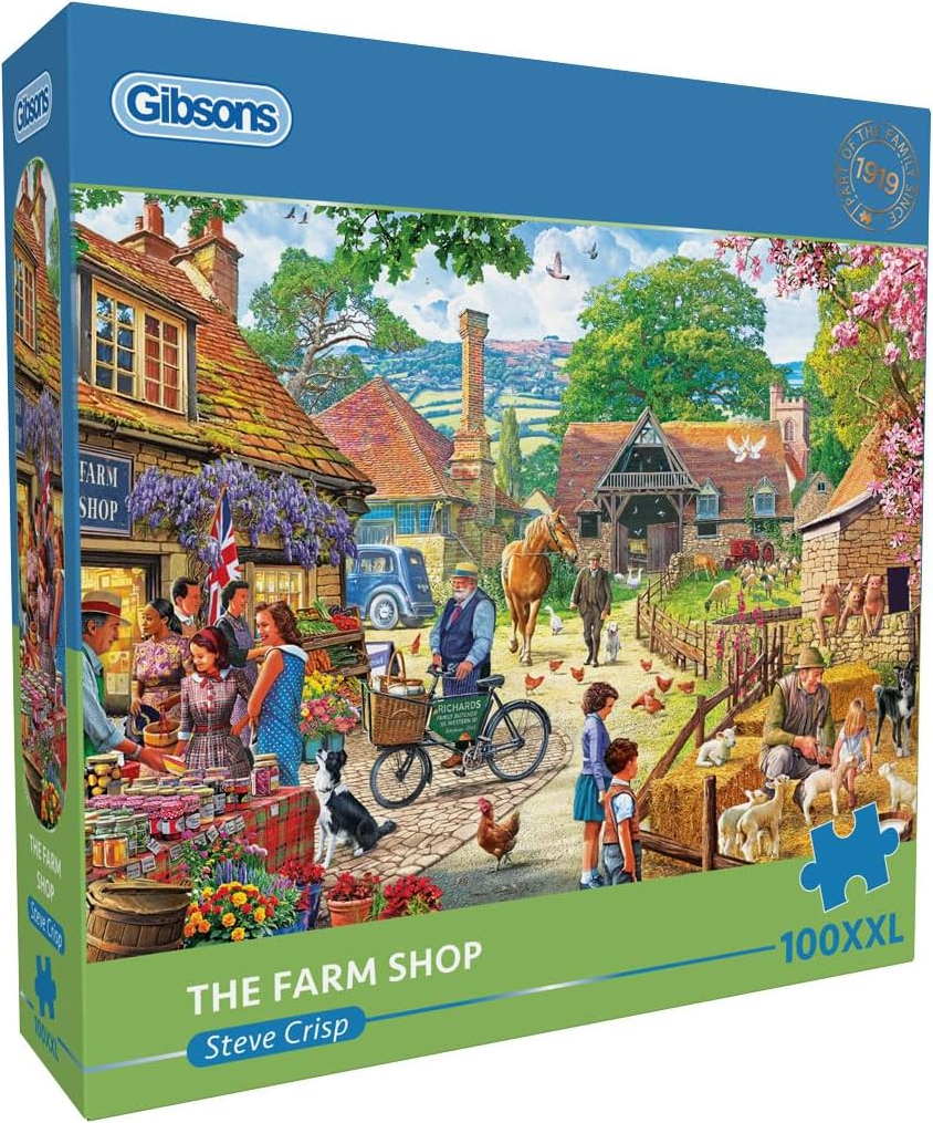 The Farm Shop Puzzel (100 XXL stukjes) – Gibsons puzzels – 100 stukjes